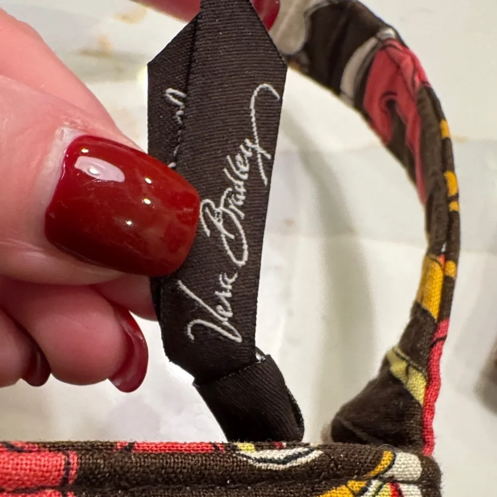 Vera Bradley Red and Yellow Patterned Shoulder Bag Set